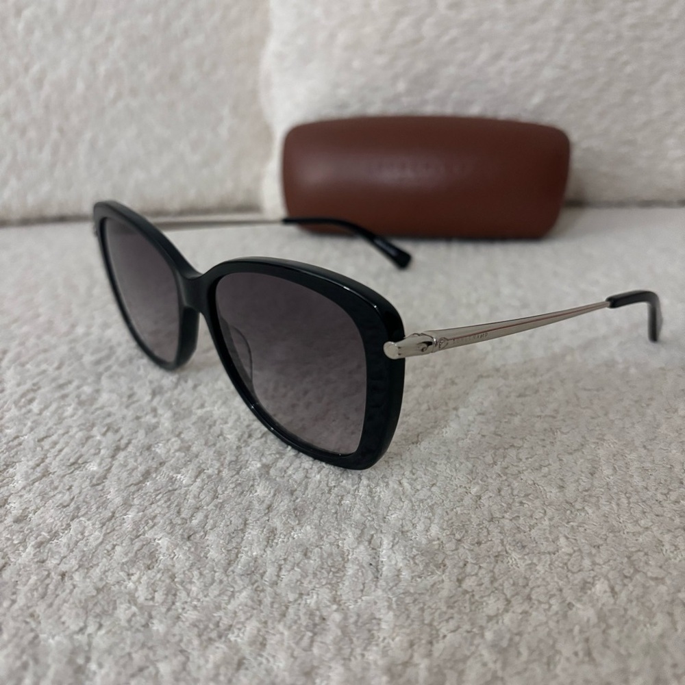 Longchamp LO616S Black Frame Sunglasses with Case